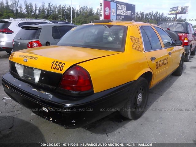 2FAHP71V29X149029 - 2009 FORD CROWN VICTORIA POLICE INTERCEPTOR YELLOW photo 4