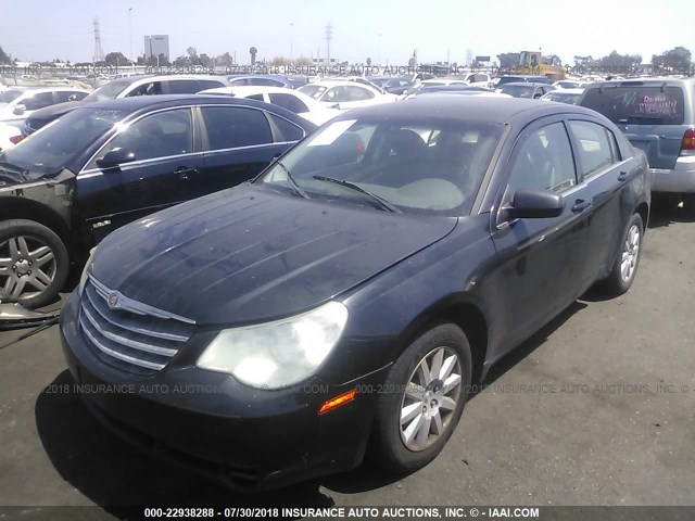 1C3LC46K37N582407 - 2007 CHRYSLER SEBRING BLACK photo 2