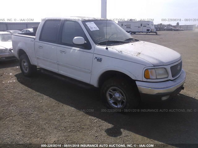 1FTRW08L91KD87884 - 2001 FORD F150 SUPERCREW თეთრი ფოტო 1