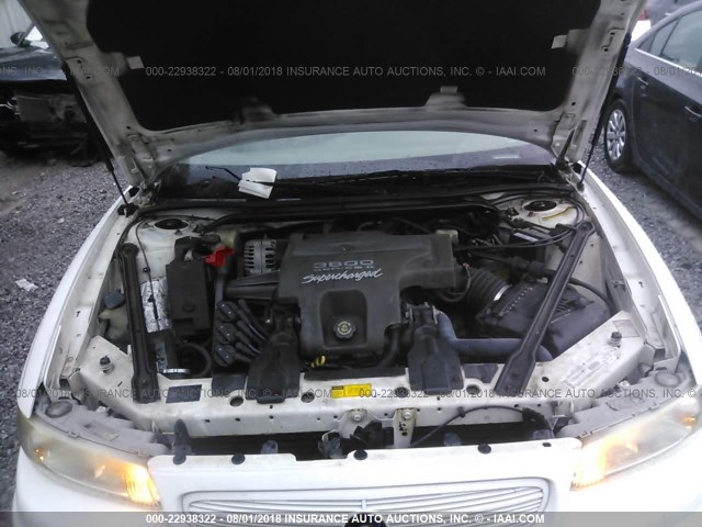 2G4WF5516Y1229544 - 2000 BUICK REGAL GS WHITE photo 10