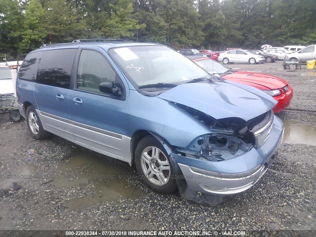 2FMDA53483BA16780 - 2003 FORD WINDSTAR SEL BLUE photo 1