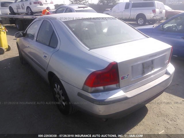 YV1RS61N312002369 - 2001 VOLVO S60 Plata foto 3