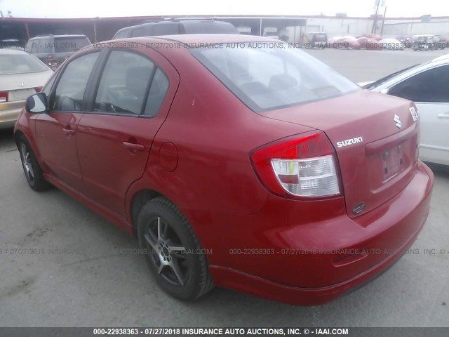 JS2YC414285101774 - 2008 SUZUKI SX4 RED photo 3