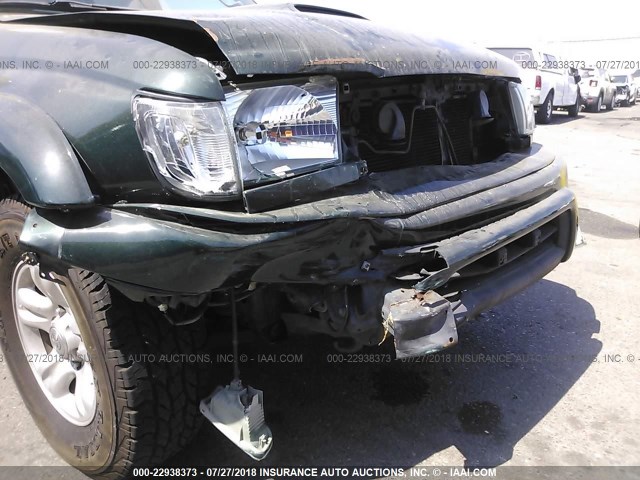 JT3GN86R510208496 - 2001 TOYOTA 4RUNNER SR5 GREEN photo 6