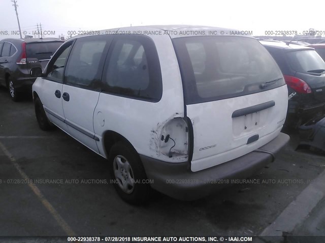 2B4FP25B4YR710447 - 2000 DODGE CARAVAN WHITE photo 3