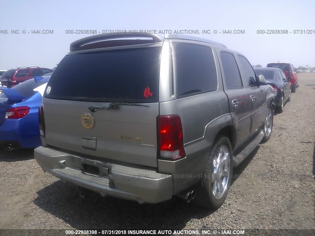 1GYEC63T22R106450 - 2002 CADILLAC ESCALADE LUXURY ذهبي صورة 4