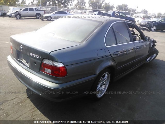 WBADT63452CH95607 - 2002 BMW 530 I AUTOMATIC GREEN photo 4