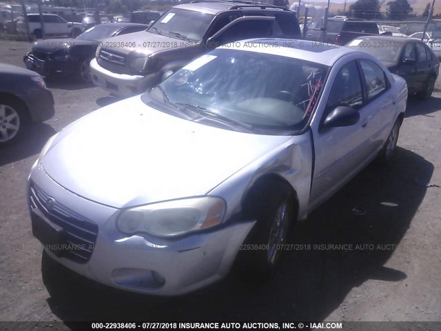 1C3EL66R15N543801 - 2005 CHRYSLER SEBRING LIMITED SILVER photo 2