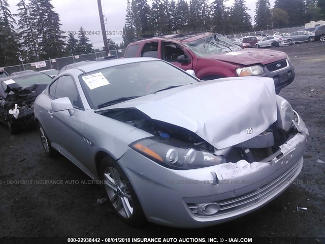 KMHHM66DX8U294804 - 2008 HYUNDAI TIBURON GS SILVER photo 1