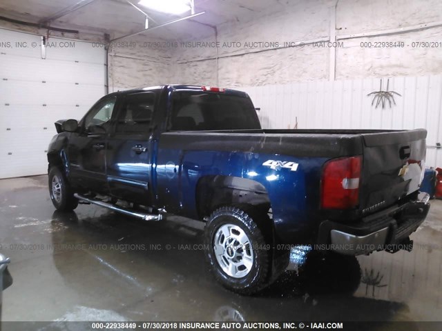 1GC1KXCG4BF208432 - 2011 CHEVROLET SILVERADO K2500 HEAVY DUTY LT BLUE photo 3