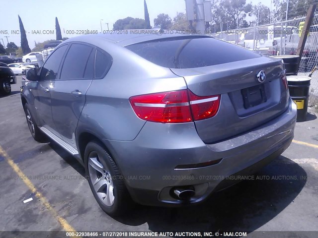 5UXFG43548L221291 - 2008 BMW X6 XDRIVE35I GRAY photo 3