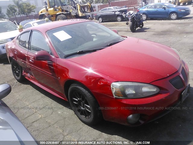 2G2WP552681117695 - 2008 PONTIAC GRAND PRIX RED photo 1
