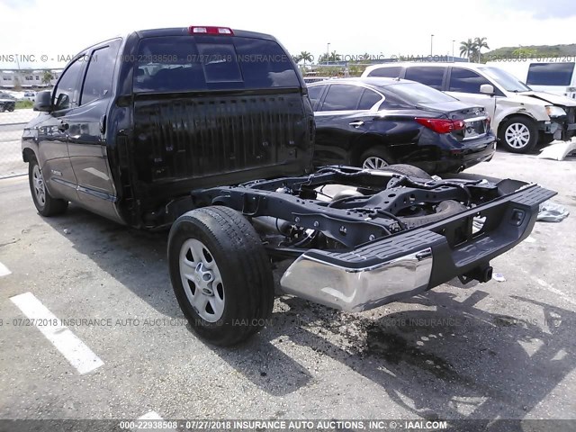 5TFRM5F13GX100300 - 2016 TOYOTA TUNDRA DOUBLE CAB SR/SR5 BLACK photo 3