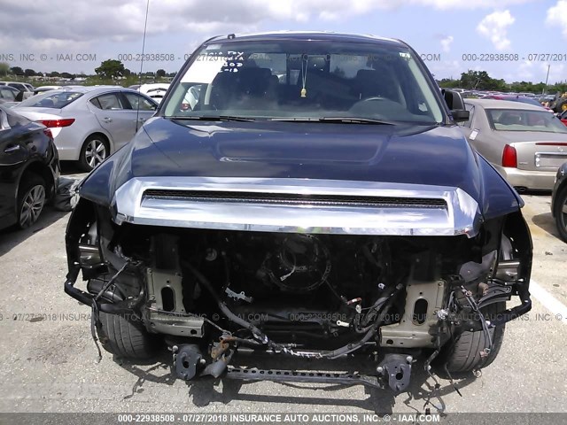 5TFRM5F13GX100300 - 2016 TOYOTA TUNDRA DOUBLE CAB SR/SR5 BLACK photo 6