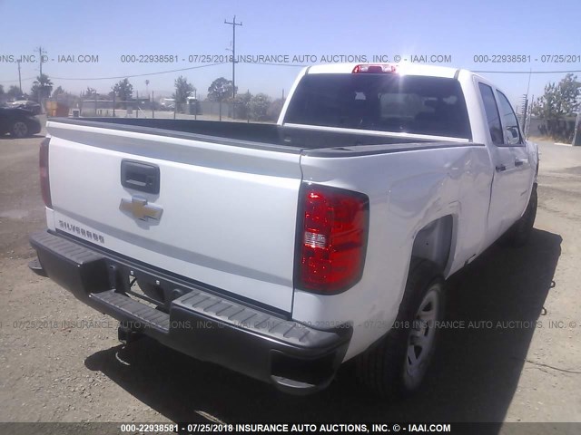 1GCRCNEC4GZ409140 - 2016 CHEVROLET SILVERADO C1500/C1500  LS WHITE photo 4