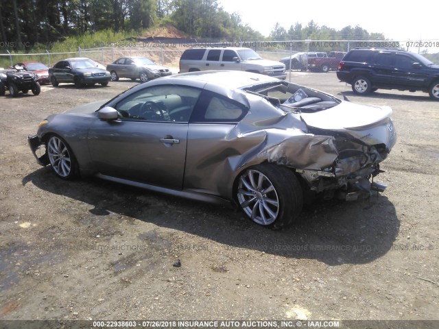 JNKCV64E88M120462 - 2008 INFINITI G37 JOURNEY/SPORT SILVER photo 3