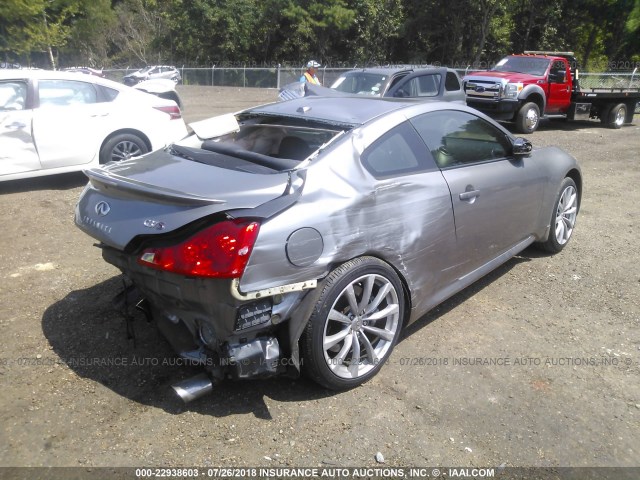 JNKCV64E88M120462 - 2008 INFINITI G37 JOURNEY/SPORT SILVER photo 4