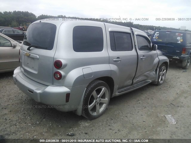 3GNCA13DX8S696585 - 2008 CHEVROLET HHR LS SILVER photo 4