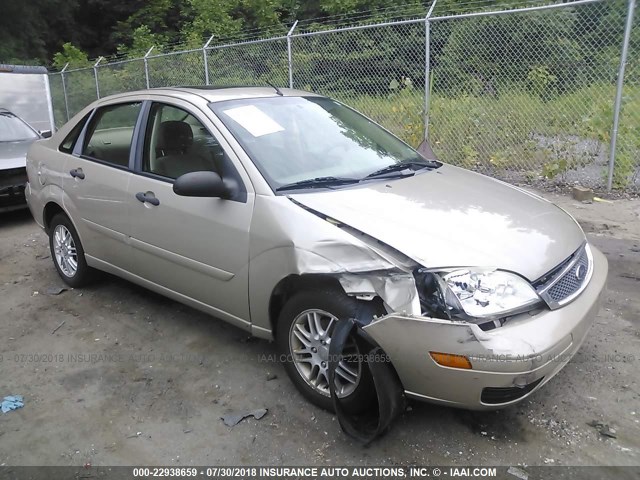 1FAFP34N87W266215 - 2007 FORD FOCUS ZX4/S/SE/SES GOLD photo 1