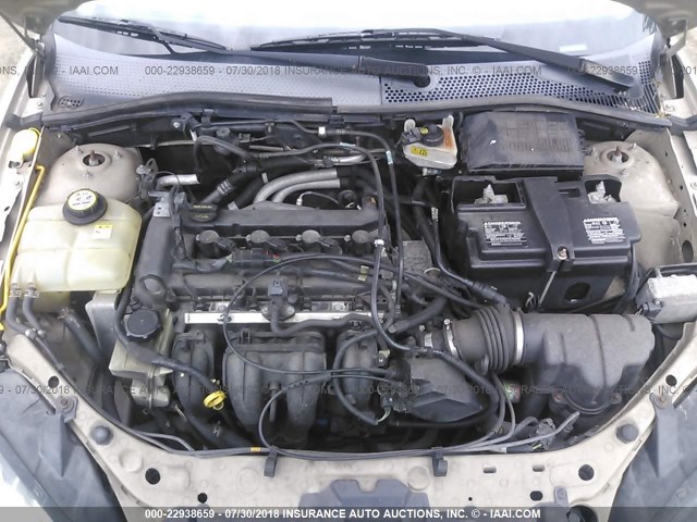 1FAFP34N87W266215 - 2007 FORD FOCUS ZX4/S/SE/SES GOLD photo 10