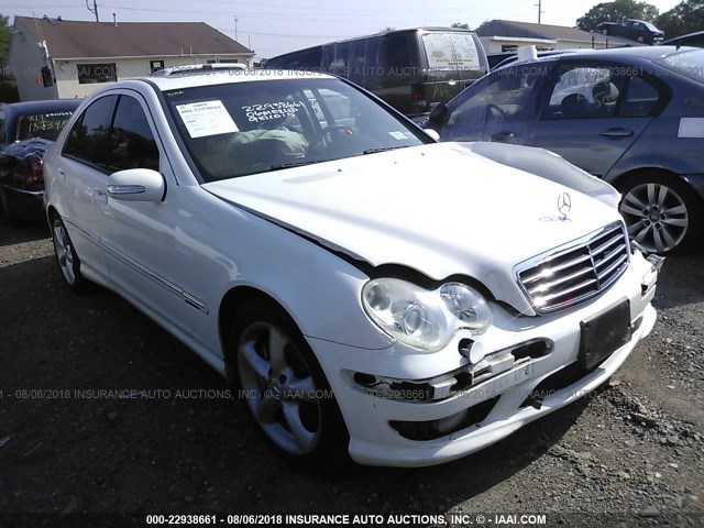 WDBRF52H76F780542 - 2006 MERCEDES-BENZ C GENERATION 2006 230 WHITE photo 1