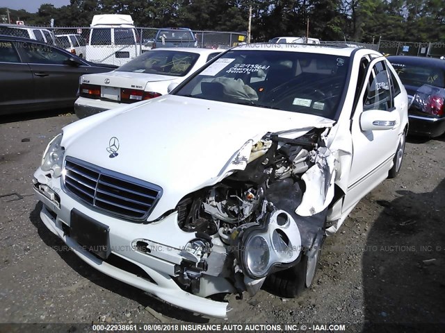 WDBRF52H76F780542 - 2006 MERCEDES-BENZ C GENERATION 2006 230 WHITE photo 6