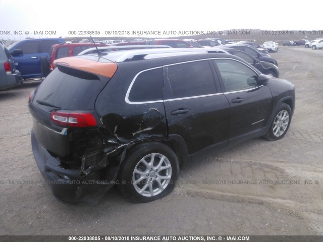 1C4PJLCBXFW542352 - 2015 JEEP CHEROKEE LATITUDE BLACK photo 4