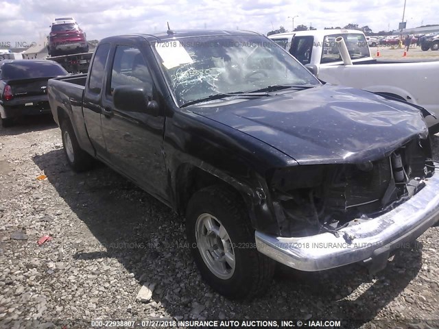 1GTCS39E488219449 - 2008 GMC CANYON SLE BLACK photo 1