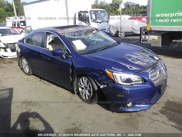 4S3BNAD66F3068325 - 2015 SUBARU LEGACY 2.5I PREMIUM BLUE photo 1