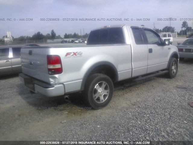 1FTPX14534KD95730 - 2004 FORD F150 SILVER photo 4