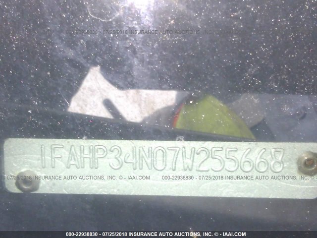 1FAHP34N07W255668 - 2007 FORD FOCUS ZX4/S/SE/SES 灰色 照片 9