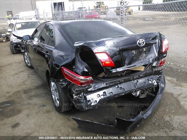 4T1BE46K07U168469 - 2007 TOYOTA CAMRY NEW GENERAT CE/LE/XLE/SE BLACK photo 3