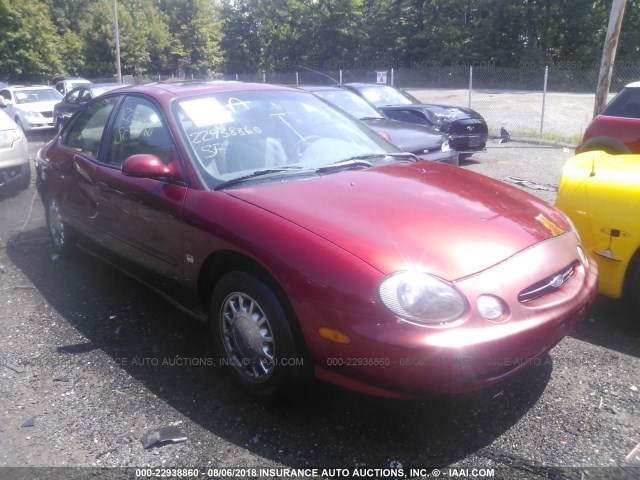 1FAFP53S6WA203709 - 1998 FORD TAURUS SE COMFORT RED photo 1