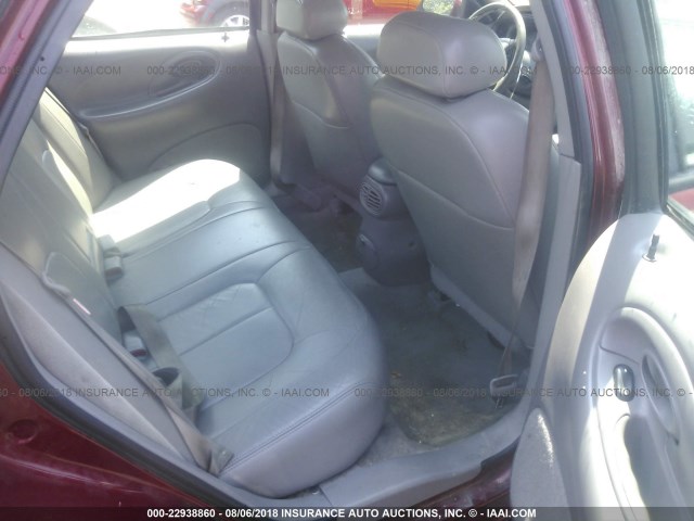 1FAFP53S6WA203709 - 1998 FORD TAURUS SE COMFORT RED photo 8