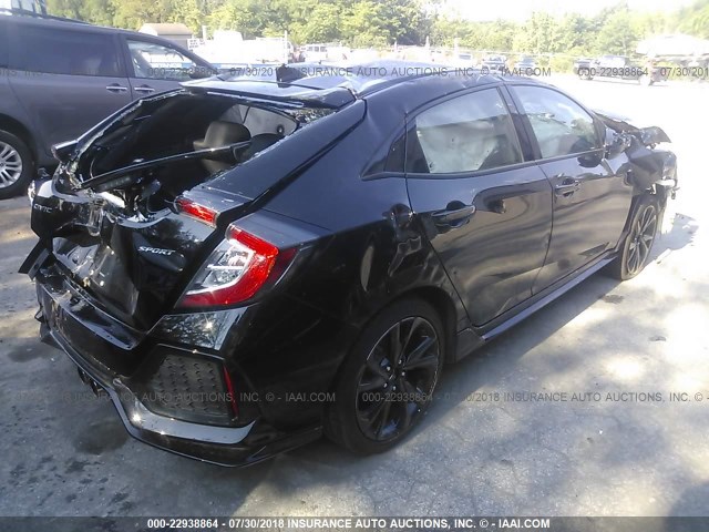 SHHFK7H40JU403675 - 2018 HONDA CIVIC SPORT BLACK photo 4