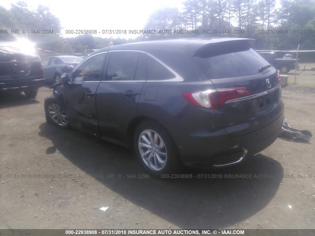 5J8TB4H38GL011402 - 2016 ACURA RDX BLACK photo 3