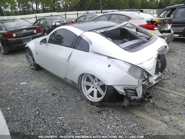 JN1AZ34D15M602675 - 2005 NISSAN 350Z COUPE WHITE photo 3