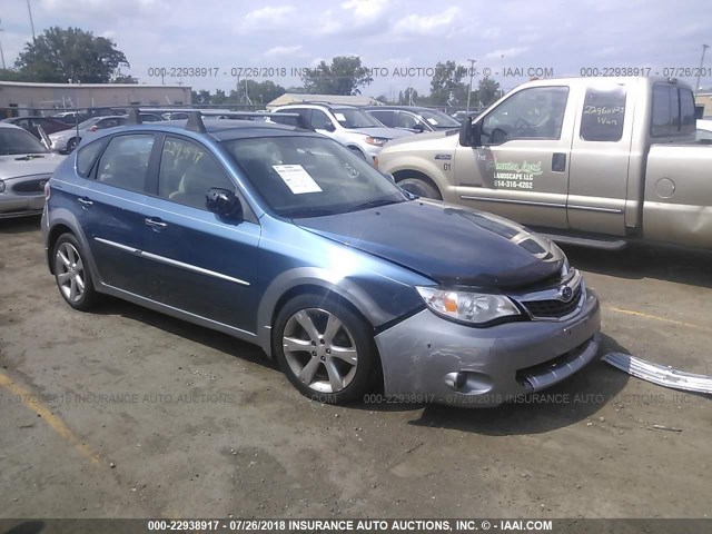 JF1GH63689H813102 - 2009 SUBARU IMPREZA OUTBACK SPORT BLUE photo 1