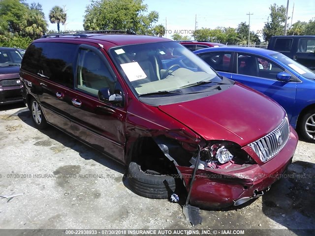 2MRDA22245BJ00582 - 2005 MERCURY MONTEREY LUXURY RED photo 1