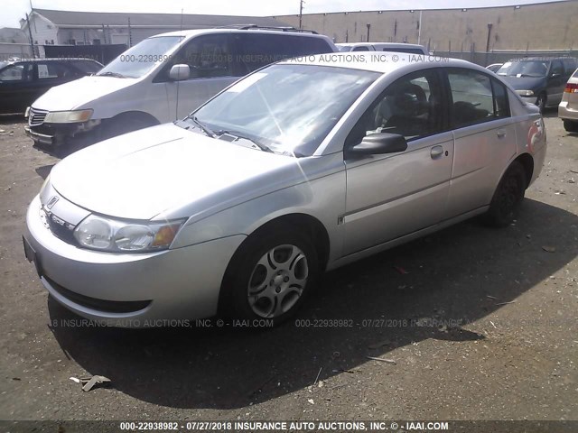 1G8AJ52F63Z109606 - 2003 SATURN ION LEVEL 2 SILVER photo 2