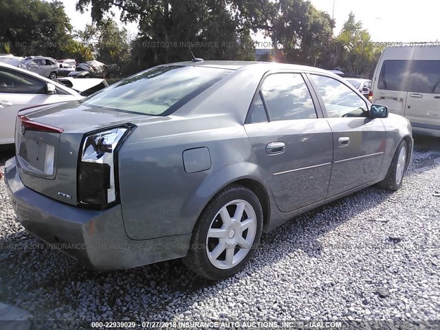 1G6DP567350118164 - 2005 CADILLAC CTS HI FEATURE V6 GRAY photo 4