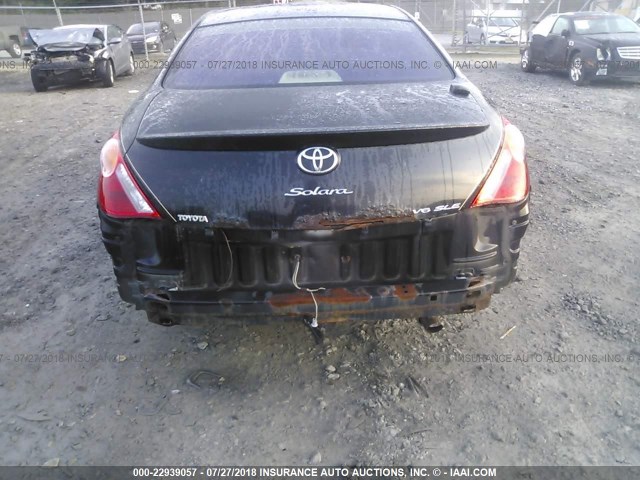 4T1CA30P64U023494 - 2004 TOYOTA CAMRY SOLARA SE/SLE შავი ფოტო 6