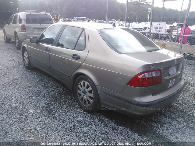 YS3EB49E923042716 - 2002 SAAB 9-5 LINEAR TAN photo 3