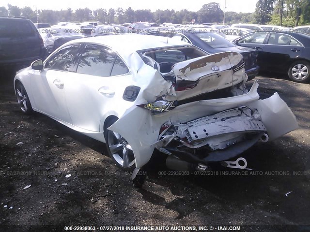 JTHCE1D2XE5004484 - 2014 LEXUS IS 350 WHITE photo 3