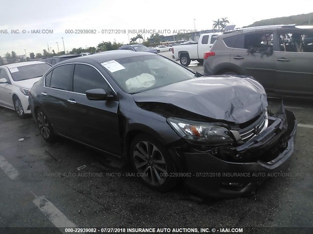 1HGCR2F56DA174867 - 2013 HONDA ACCORD SPORT GRAY photo 1