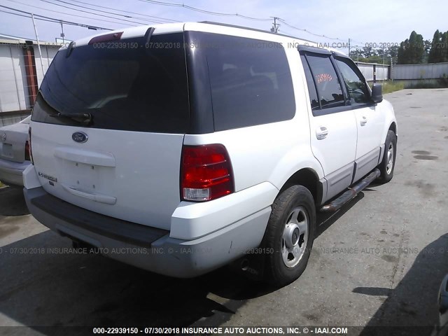 1FMPU16L63LC03659 - 2003 FORD EXPEDITION XLT WHITE photo 4