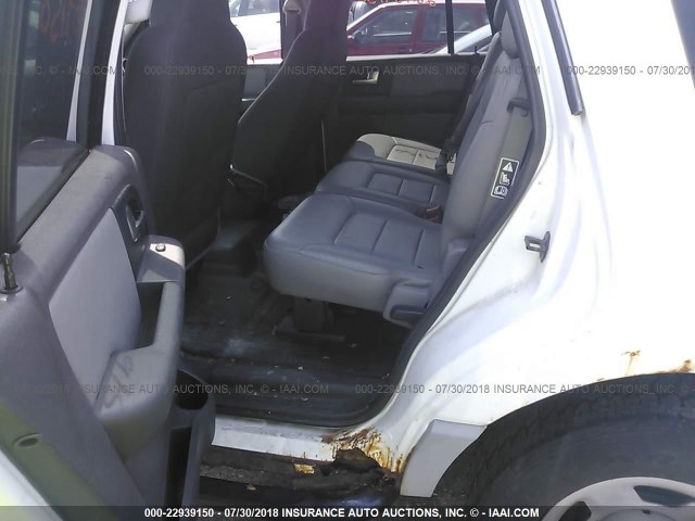 1FMPU16L63LC03659 - 2003 FORD EXPEDITION XLT WHITE photo 8