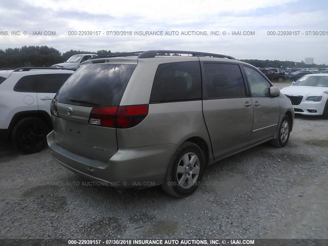 5TDZA22C75S369059 - 2005 TOYOTA SIENNA XLE/XLE LIMITED GOLD photo 4