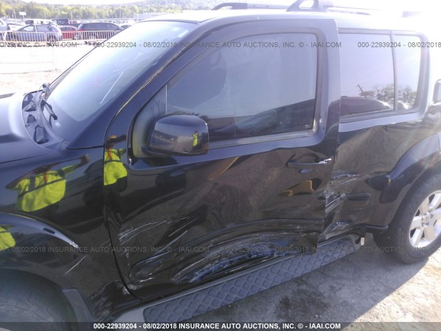 5N1AR1NN5BC629416 - 2011 NISSAN PATHFINDER S/LE/SE BLACK photo 6