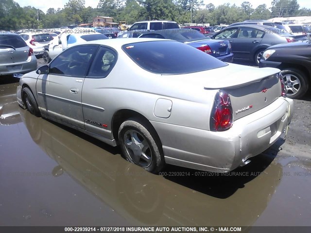 2G1WX12K3Y9333328 - 2000 CHEVROLET MONTE CARLO SS ვერცხლისფერი ფოტო 3